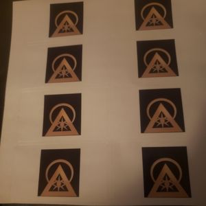 8 Illuminati Stickers small size. The Hidden EYE